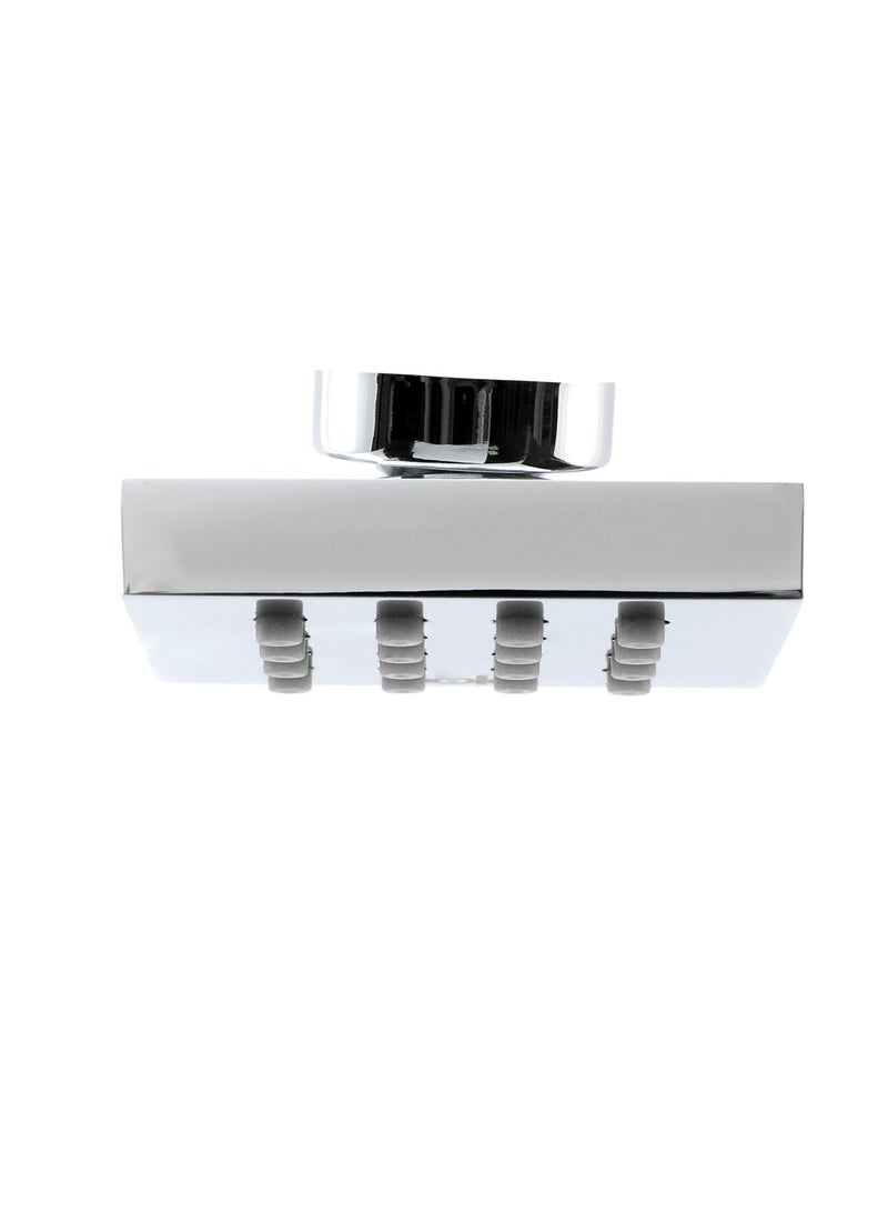 Bold Music Jet Rain Shower Head – Round High-Pressure Fixed Rainfall Shower Head for Bathroom, Consistent Water Flow, Easy Installation, Solid Brass with Polished Chrome Finish, 1-Year Warranty - Image 2