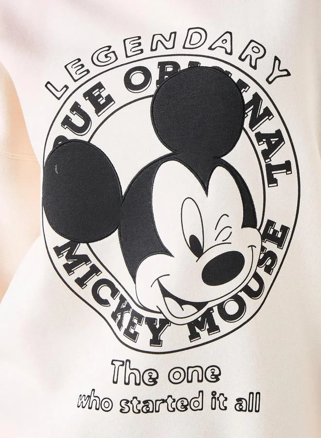 اس بي كاركترز بلوزة فضفاضة بطبعة ميكي ماوس من مزيج البوليستر