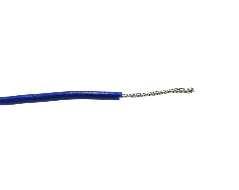 INVENTO 1mtr 20 AWG 05 sqmm 15A Tinned Copper PVC Wire Flexible Blue Cable 17mm Dia High Temperature for DIY - Image 3