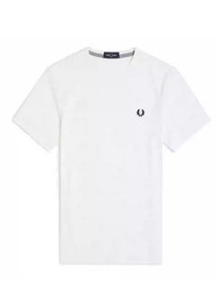 FRED PERRY Fred Perry Men's short sleeve T-shirt Summer casual wheat embroidery pure cotton crew neck simple base 