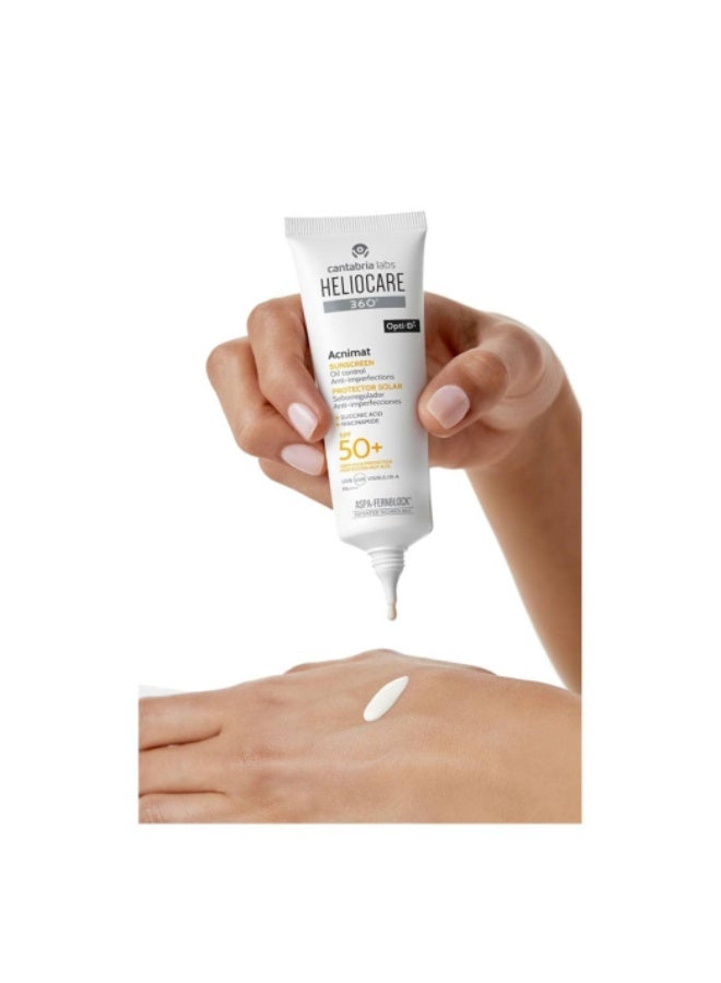 كريم هيليوكير 360º أكنيمات بعامل حماية من الشمس 50+ 50 مل - Image 3
