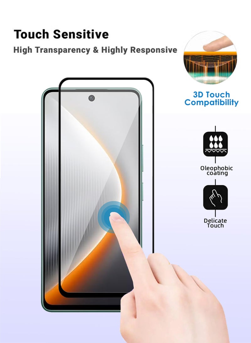 Tecno Pova 7 Screen Protector - Premium Full Screen Tempered Glass For Tecno Pova 7, High Transparency, Delicate Touch, Anti-Explosion, Smooth Arc Edges, Easy Installation - Image 3