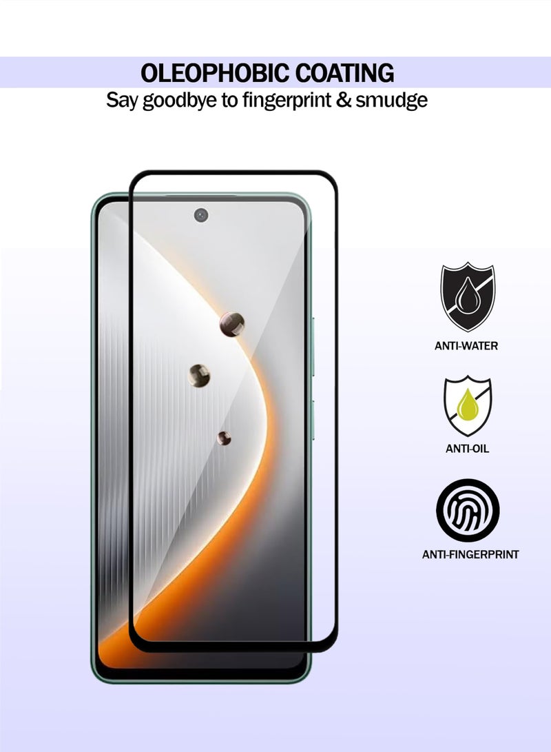 Tecno Pova 7 Screen Protector - Premium Full Screen Tempered Glass For Tecno Pova 7, High Transparency, Delicate Touch, Anti-Explosion, Smooth Arc Edges, Easy Installation - Image 4