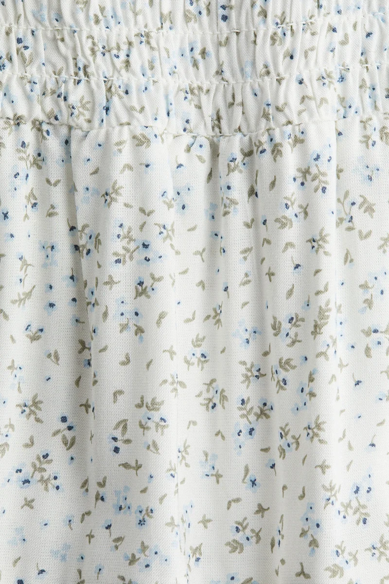 H&M Smocked tiered skirt