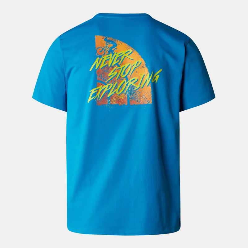 ذا نورث فيس تيشيرت رجالي بطبعة جرافيك