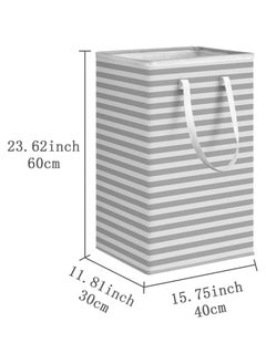 AIWANTO 2PCS Large Collapsible Laundry Bags Laundry Baskets Portable Travel Foldable Hamper  with Easy Carry Handles Freestanding Clothes Hampers for Laundry Bedroom, Dorm, Clothes, Towels, (75L/40*30*60)  - Image 2
