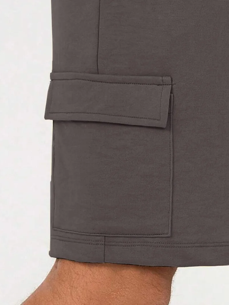NOBERO Men's Cargo Shorts in Dark Gray