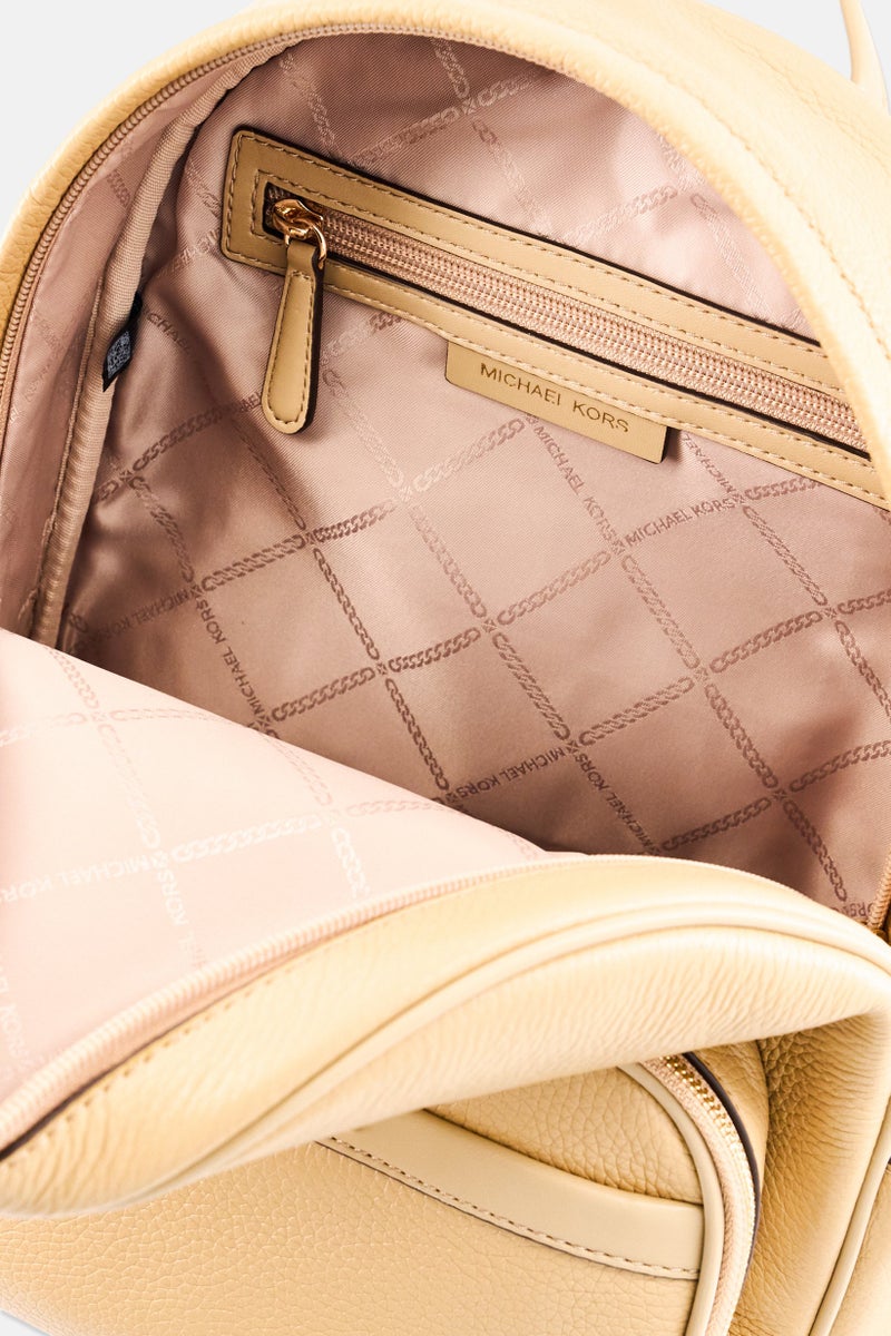 Michael Kors Women Brand Logo Backpack, Tan - Image 4