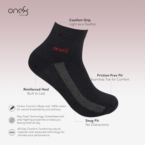 ONE8 by Virat Kohli ANTIMICROBIAL Ankle Socks For Men | Smart Casuals, Travel, Gym, Leisure-Walk | Cotton | Multicolor | Pack of 10 - Image 3
