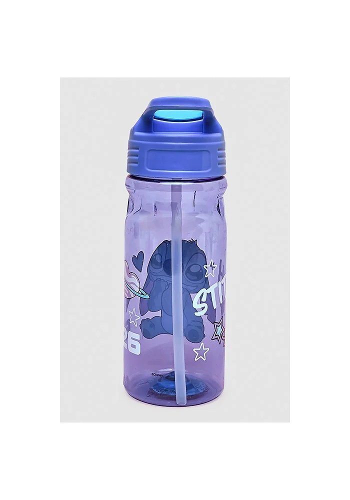 R&b  Stitch Print Sipper Water Bottle - 500ml  | Best Price UAE
