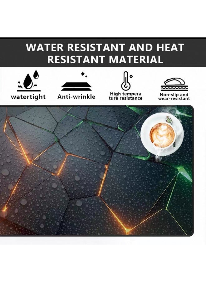 AiQi - 300*800*2mm Gaming Mouse Pad with Stitched Edges, Anti - Skid Rubber Base, Cyberpunk - Inspired Design Smooth Surface for Mouse/Tablet Precision Control – Engineered for Gaming Excellence, Featuring Ultra-Slick Glide for Rapid Mouse Flicks and Pinpoint Accuracy in FPS/MOBA Games - Image 1