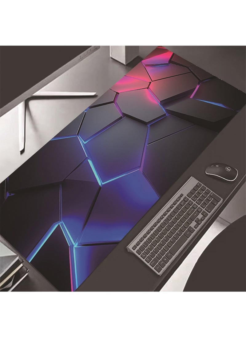AiQi - 300*800*2mm Gaming Mouse Pad with Stitched Edges, Anti - Skid Rubber Base, Cyberpunk - Inspired Design Smooth Surface for Mouse/Tablet Precision Control – Engineered for Gaming Excellence, Featuring Ultra-Slick Glide for Rapid Mouse Flicks and Pinpoint Accuracy in FPS/MOBA Games - Image 1
