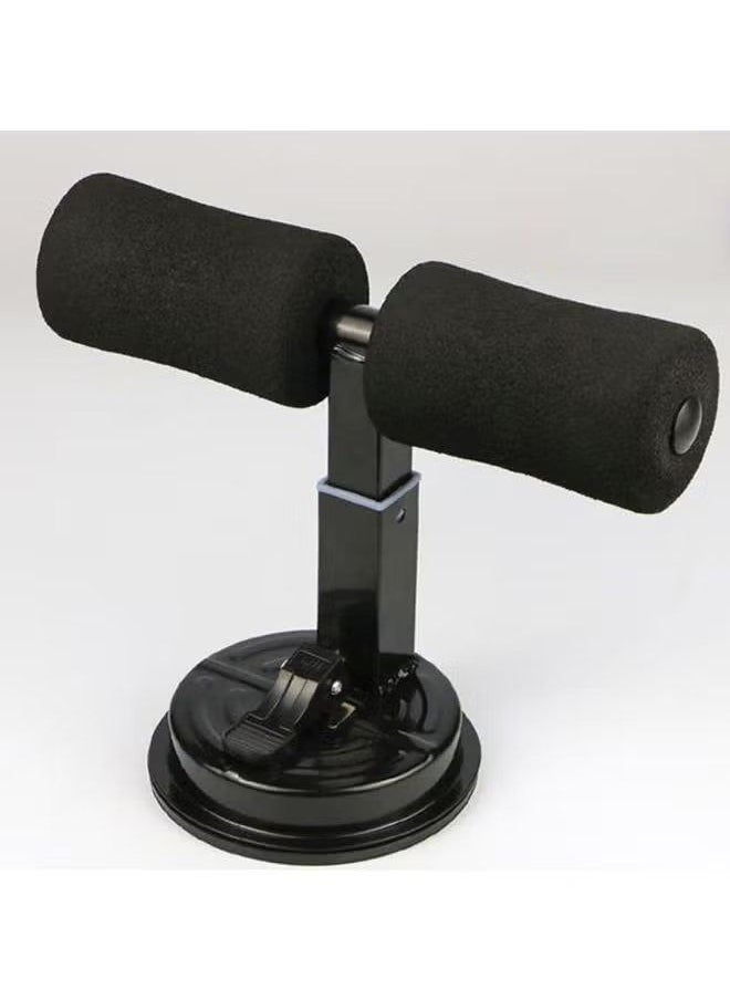 Sit up Exercise Equipment for Home Workouts,Sit Up Bar for Floor with Foot Holder,Abs Workout Equipment,Sit Up Assistant Device,Ab Crunch Machine,Sit up Foot Anchor with Rubber Suction Cup,Black