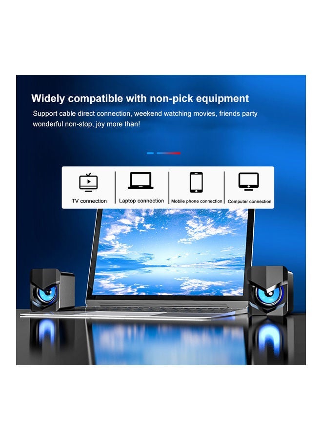 NIBEMINENT Computer Speaker Black  - Image 2