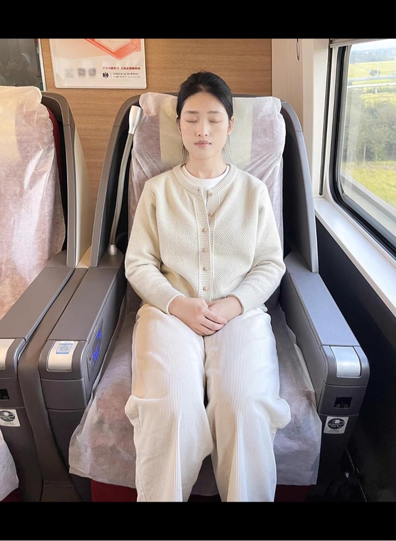 2Pcs Airplane Seat Covers , Travel Airplane Seat Covers Portable for Airplane, Train, Bus, Car, Airplane, Office, Movie Theatre, One Siz - Image 3