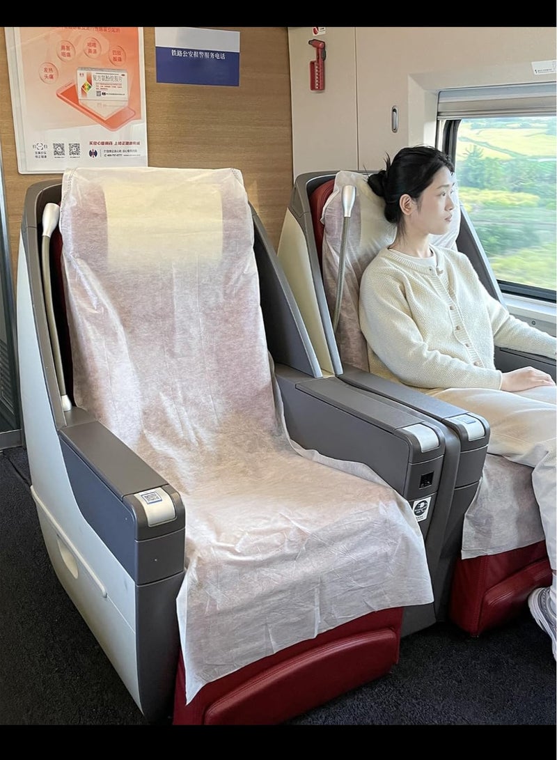 2Pcs Airplane Seat Covers , Travel Airplane Seat Covers Portable for Airplane, Train, Bus, Car, Airplane, Office, Movie Theatre, One Siz - Image 2