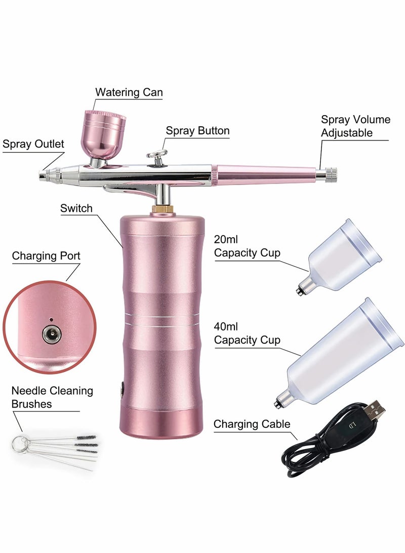 KASTWAVE Handheld Airbrush Kit Portable Makeup Set Rechargeable Cordless Multi Purpose for Art Hobby Nail Cake Decoration  - Image 3
