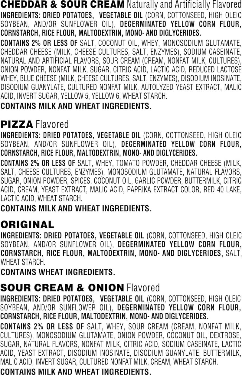 Pringles Snack Stacks Variety Pack - 27 Cups of Potato Crisps with Original, Sour Cream & Onion, Cheddar & Sour Cream, and Pizza Flavors - Image 3