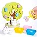 Woodtoe Easter Toys for Toddlers Magnetic Easter Eggs Picking Easter Bunny Toy Montessori Toys for 3 4 5 6 Year Old Wooden Sensory Color Sorting Toys Spring Easter Basket Stuffers Gifts for Kids - Image 2