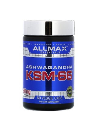 ALLMAX, Essentials, Ashwagandha KSM-66, 600 mg, 60 Veggie Caps (300 mg per Capsule) - pzsku/Z3F9CBE4A3F1196B9855FZ/45/_/1745236920/2eba3f4e-ba59-4225-b0f8-0597bb0c7eaa