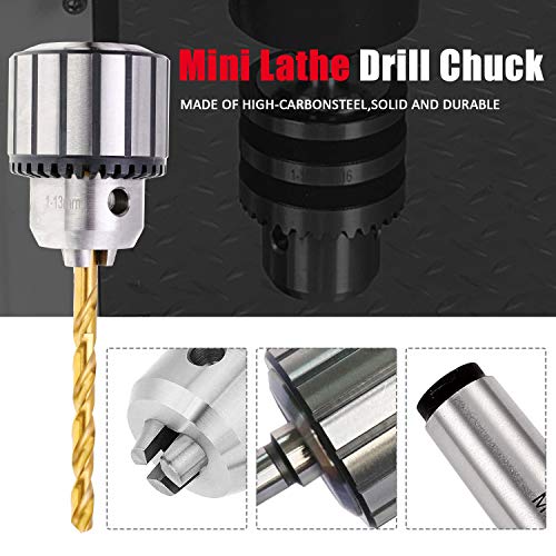 KingTool 4 Pcs Drill Chuck Set - 1/2-Inch Drill Chuck with Chuck Key with #1 (JT33-MT1) and #2 (JT33-MT2) Morse Taper Arbor - Image 5
