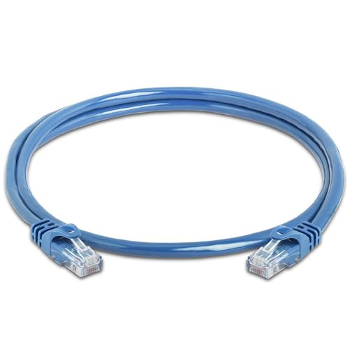 Cmple - Cat 6 Ethernet Cable 3 ft, Cat6 Patch Cables 10Gbps Network LAN Cord, 550MHz, RJ45 Connectors, Compatible with Gaming Computer, Laptop, Modem, Router, Gaming Console - Blue - Image 2