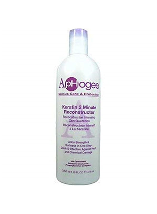 ApHogee Intensive Two Minute Keratin Reconstructor Restores Softness & Elasticity & Repairs Damaged Hair 16Oz/473Ml - Image 4