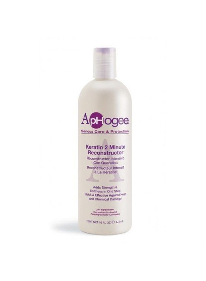 ApHogee Intensive Two Minute Keratin Reconstructor Restores Softness & Elasticity & Repairs Damaged Hair 16Oz/473Ml - Image 3