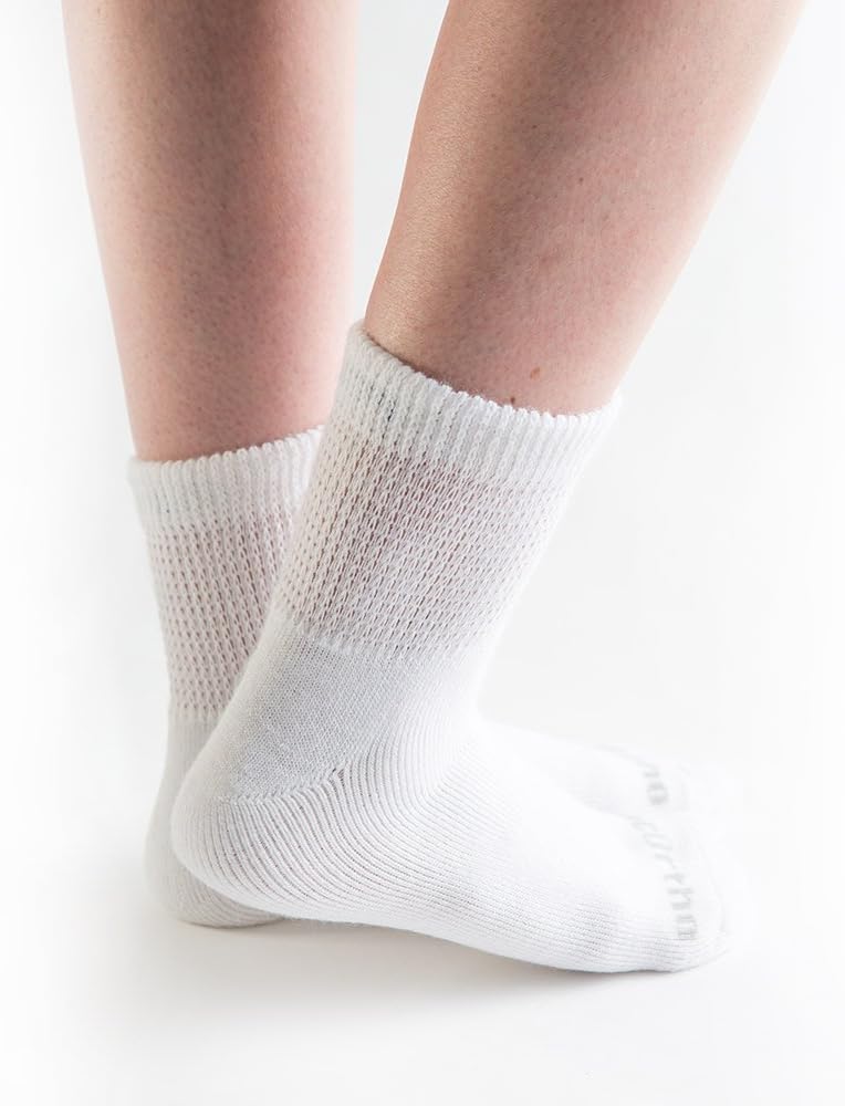 Doc Ortho Ultra Soft Loose Fit Diabetic Socks for Men and Women 3 Pairs 14 Crew - Image 3