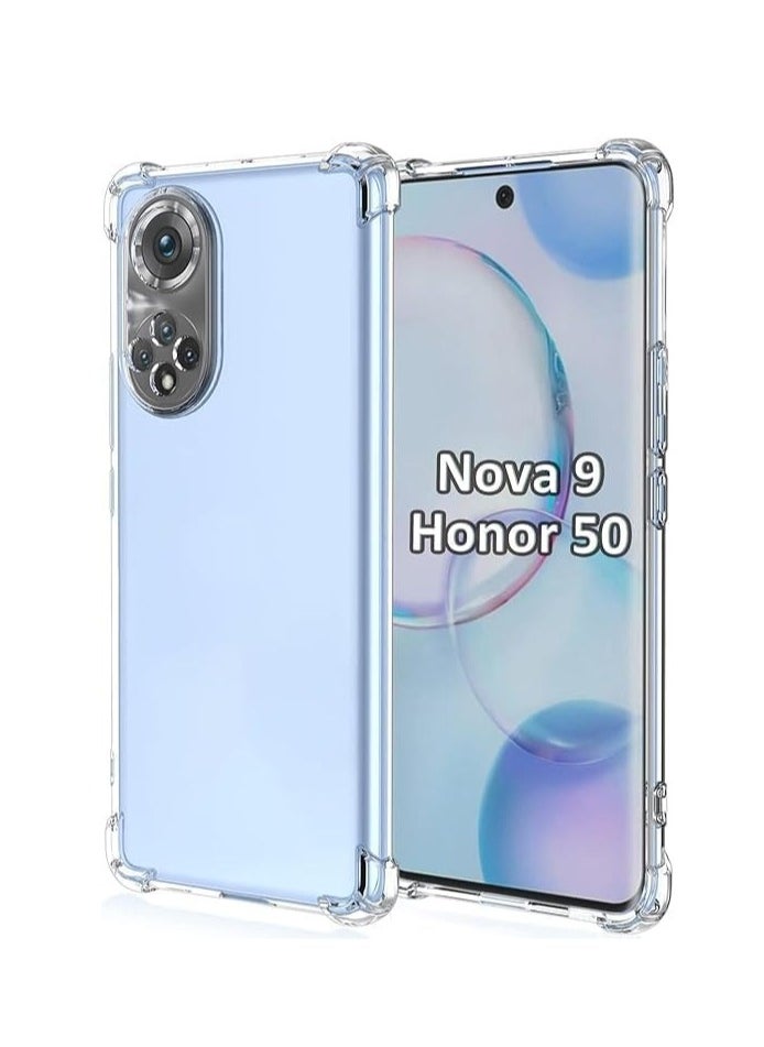 Case for Huawei Honor 50 / Huawei Nova 9 Case Clear TPU Four Corners Protective Cover Transparent Soft  clear - pzsku/Z3F9CEE1057FAC47D94B9Z/45/_/1740957808/8d6ca632-b04e-4252-8f34-10fec9cae83b