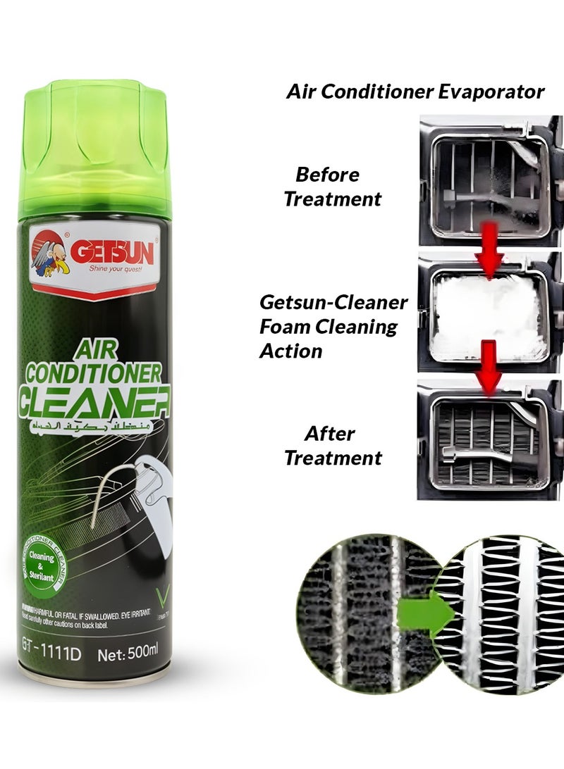 جيتسون منظف ​​مكيف الهواء GETSUN منظف مكيف الهواء الشامل لراحة وكفاءة مثالية 500 مل GT-1111D - Image 5