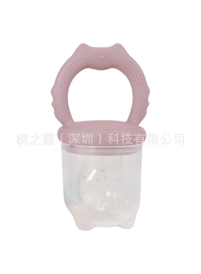 Silicone Baby Fruit And Vegetable Bite Bite Food Supplementary Artifact Ice Lattice Food Grade Fruit And Vegetable Feeder Bite Bag Pacifier