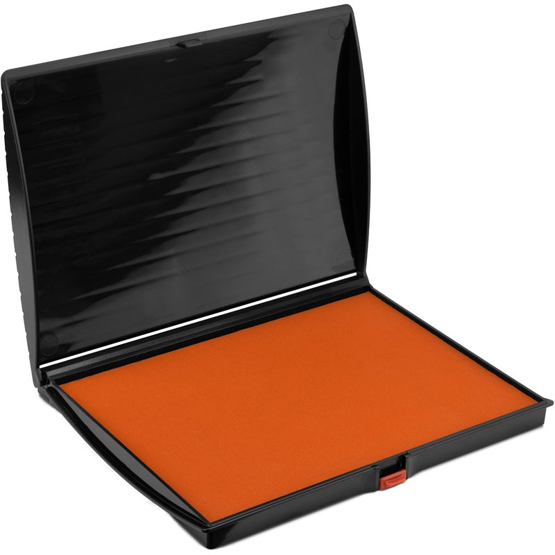 Large Premium Orange Ink Stamp Pad  5 by 7  Quality Felt Pad