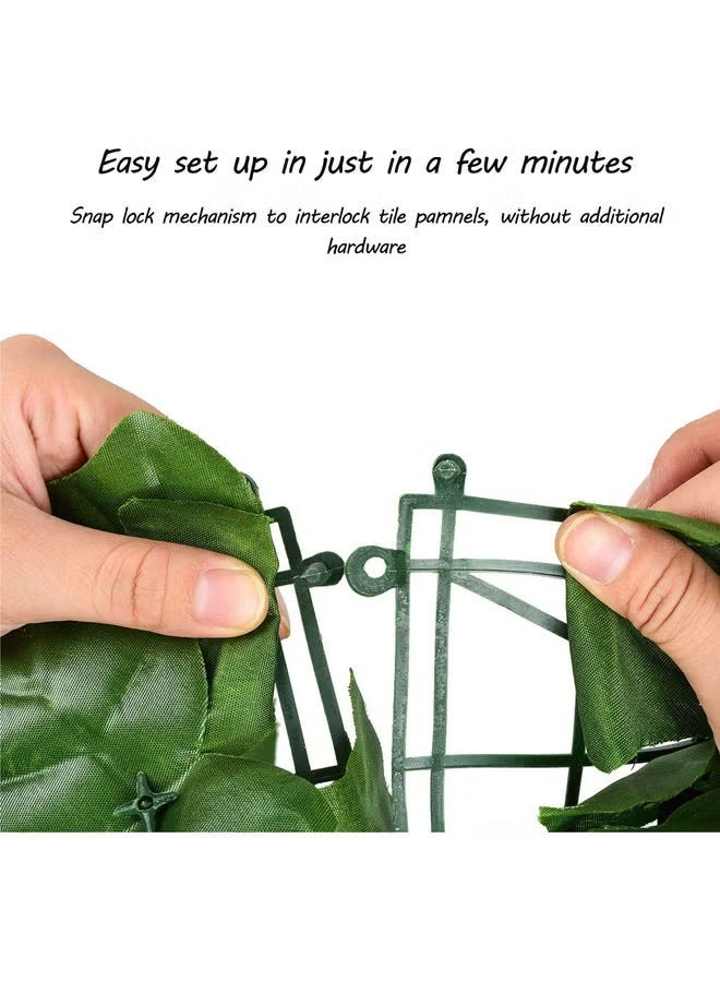 Garden Artificial Privacy Leaf Garden Fence Screening Rolls Green 100x300cm - Image 2