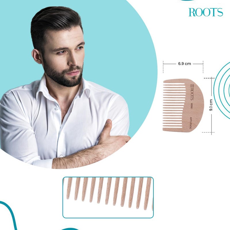 Roots Roots Wooden Dressing Hair Combs For Man and Woman WD52 - Image 4