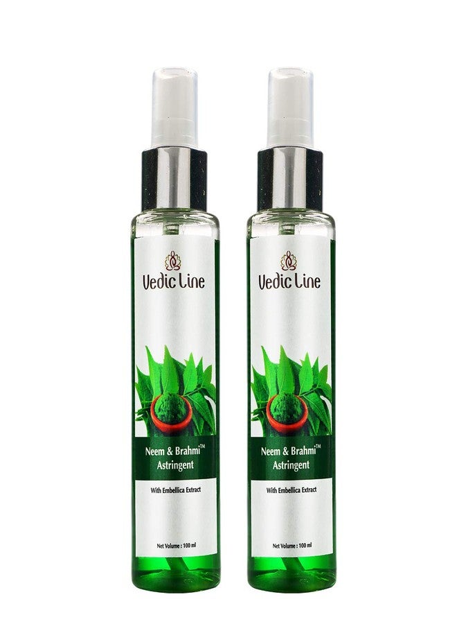 Vedic Line Vedicline Neem & Brahmi Astringent Fades Dark Spots, Acne & Pimple With Emblica Extract, Neem & Brahmi For Heathy Skin - 200ml,(Pack of 2) - Image 1
