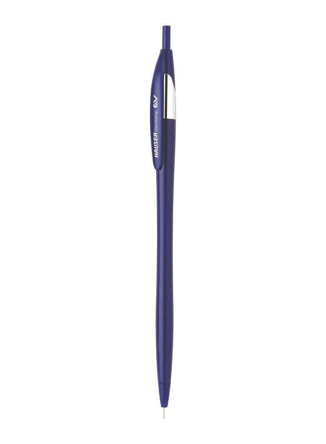 Hauser Germany Ev Retractable Ball Pen Wallet Pack | Minimalistic Stylish Body With Pocketable Clip | Blue Ink, Pack Of 10 - Image 5