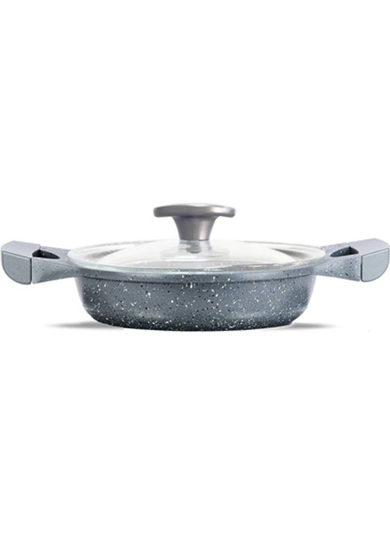 ThermoAD 22 cm Granite Cast Pot with Lid / Gray  - Image 1