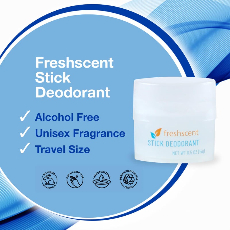 Freshscent (144 Pack) Freshscent 0.5 oz. Stick Deodorant, Travel Size, Alcohol Free, light fragrance, bulk packed and perfect for donations. - Image 3