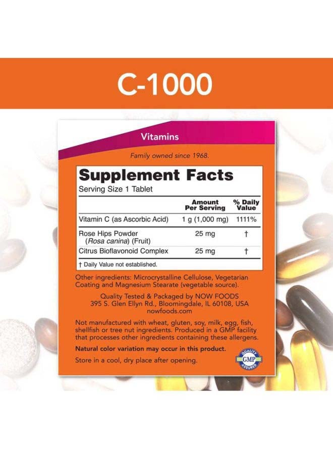 ناو فودز مكمل غذائي بفيتامين C-1000 مضا للأكسدة - 100 قرص - Image 4