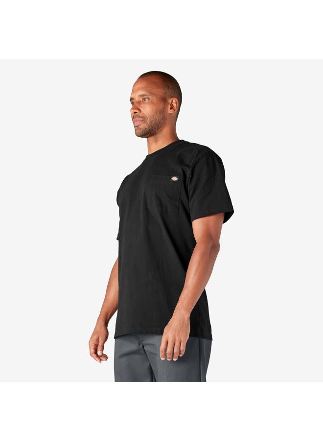Dickies Men's Big & Tall Heavyweight Crew Neck Short Sleeve Tee Big-Tall, Black, XL Tall - Image 4