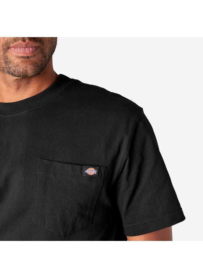 Dickies Men's Big & Tall Heavyweight Crew Neck Short Sleeve Tee Big-Tall, Black, XL Tall - Image 5