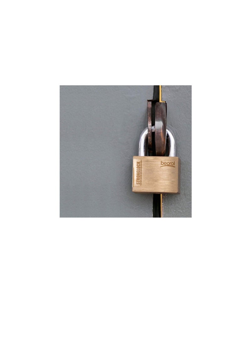 Beorol Light Duty Padlock with Full Brass Body  - Image 3