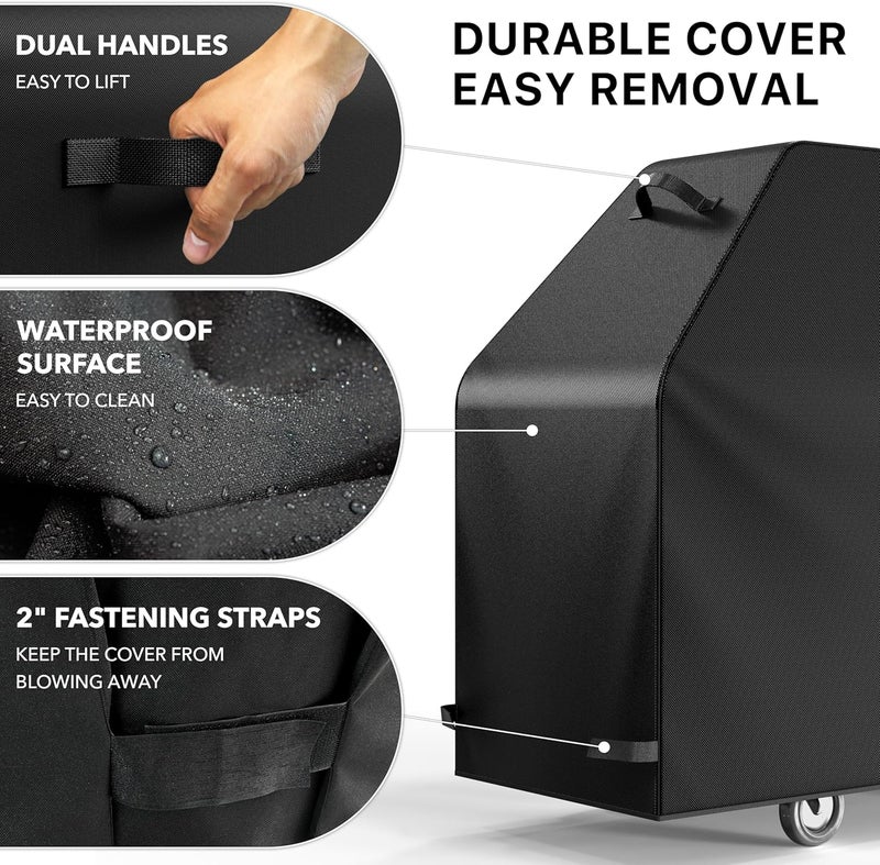 Simple Houseware 64 in. Waterproof Heavy Duty Gas BBQ Grill Cover, Weather-Resistant Polyester - Image 5