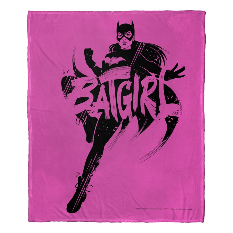 Northwest DC  Batman Silk Touch Throw Blanket 50 x 60 Batgirl Inked
