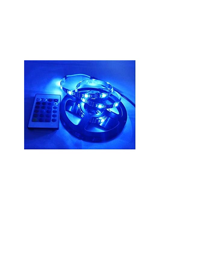 erorex LED RGB Light Strip Waterproof Lamp with 24 Key Remote Control 5050 (5V 2m Length 1m, Multicolour) - Image 4