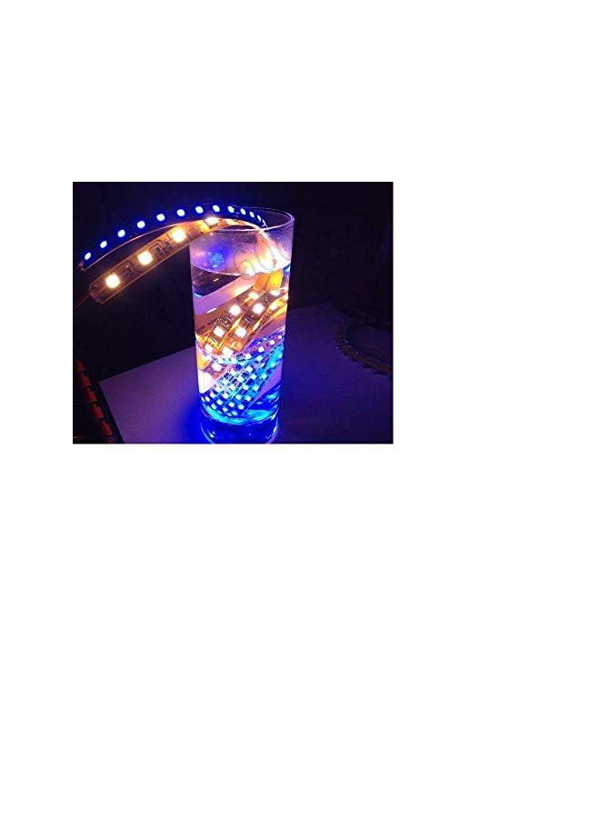 erorex LED RGB Light Strip Waterproof Lamp with 24 Key Remote Control 5050 (5V 2m Length 1m, Multicolour) - Image 2