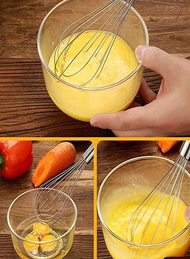 BEKNER Stainless Steel Egg Whisk/Beater/Cake Batter Whisker, Kitchen Essential, 3 pc - Image 4