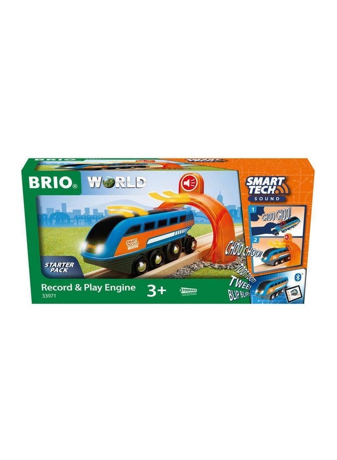 Brio BRIO 33971 Smart Tech Sound Record & Play Engine - Interactive Wooden Toy Train for Kids | Perfect for Age 3 and Up | Enhances Motor Skills  - Image 1
