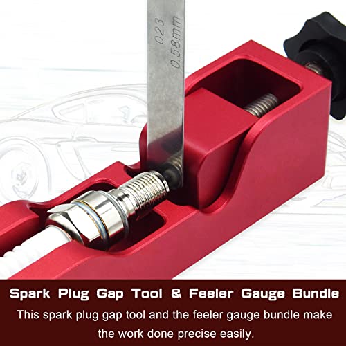 Kingson Universal Spark Plug Gap Tool with Feeler Gauge Compatible with Most 10mm 12mm 14mm 16mm Spark Plugs - Image 3